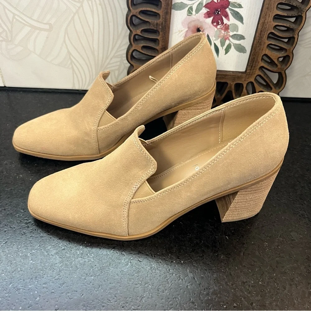 Joie Wavenly Suede Block Heel 8.5 - Picture 6 of 7